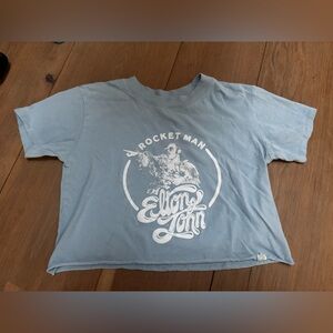 Rocket Man Blue Crop Top